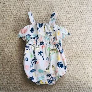 Janie and Jack Ruffle Romper | 3-6 Mos